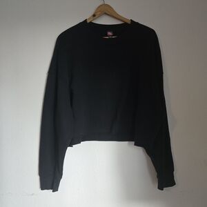 Wild Fable Black Cropped Sweatshirt